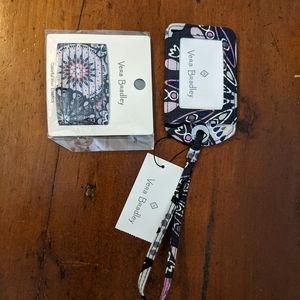 Vera Bradley Mimosa Medallion luggage tag & hair